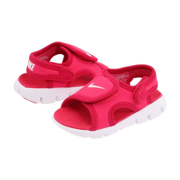 pink nike toddler sandals